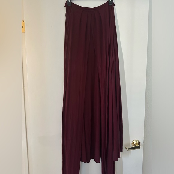 Burgundy Convertible Maxi Dress - Picture 5 of 7